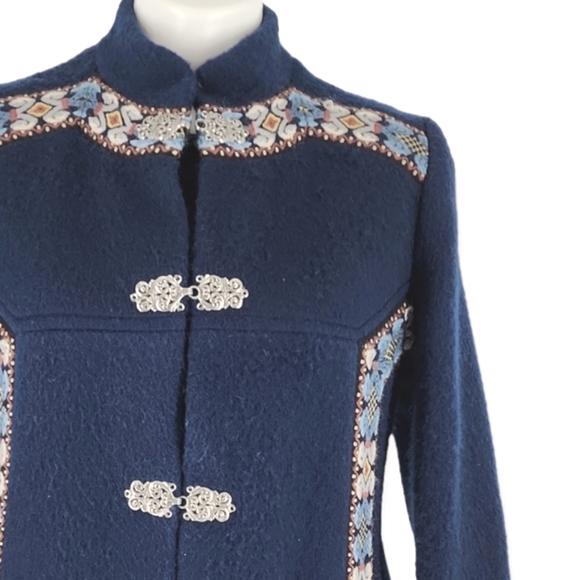 Vintagr A.S. Evebofoss Nortic Wool Felt Jacket Cardigan - Picture 2 of 10